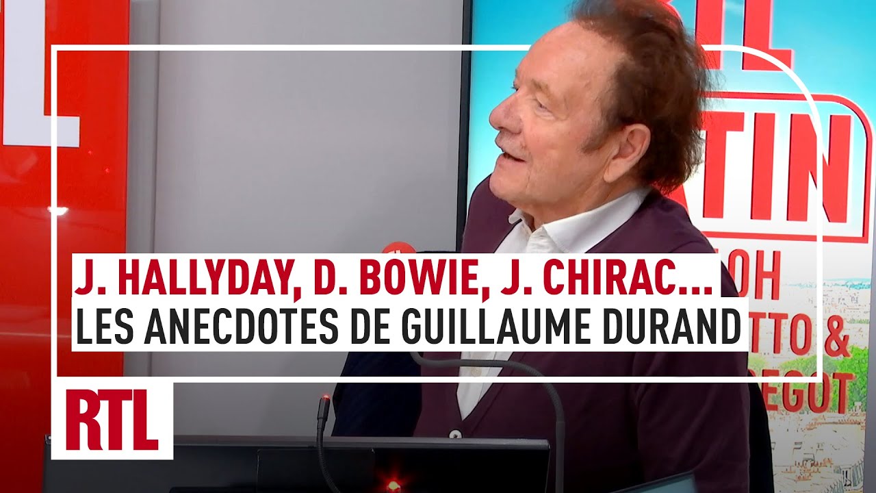 J. Hallyday, D. Bowie, J. Chirac... les anecdotes de Guillaume Durand