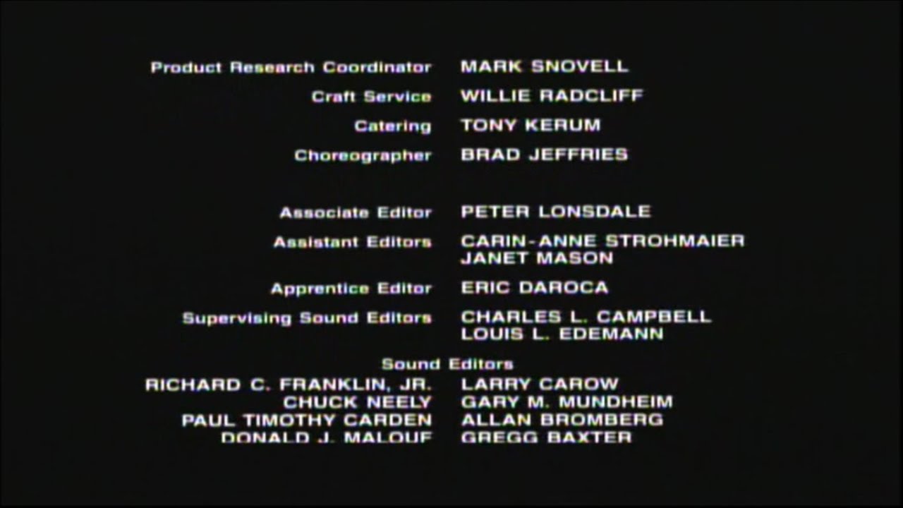 Back To The Future Part 2 (1989) End Credits (Starz Comedy 2024)