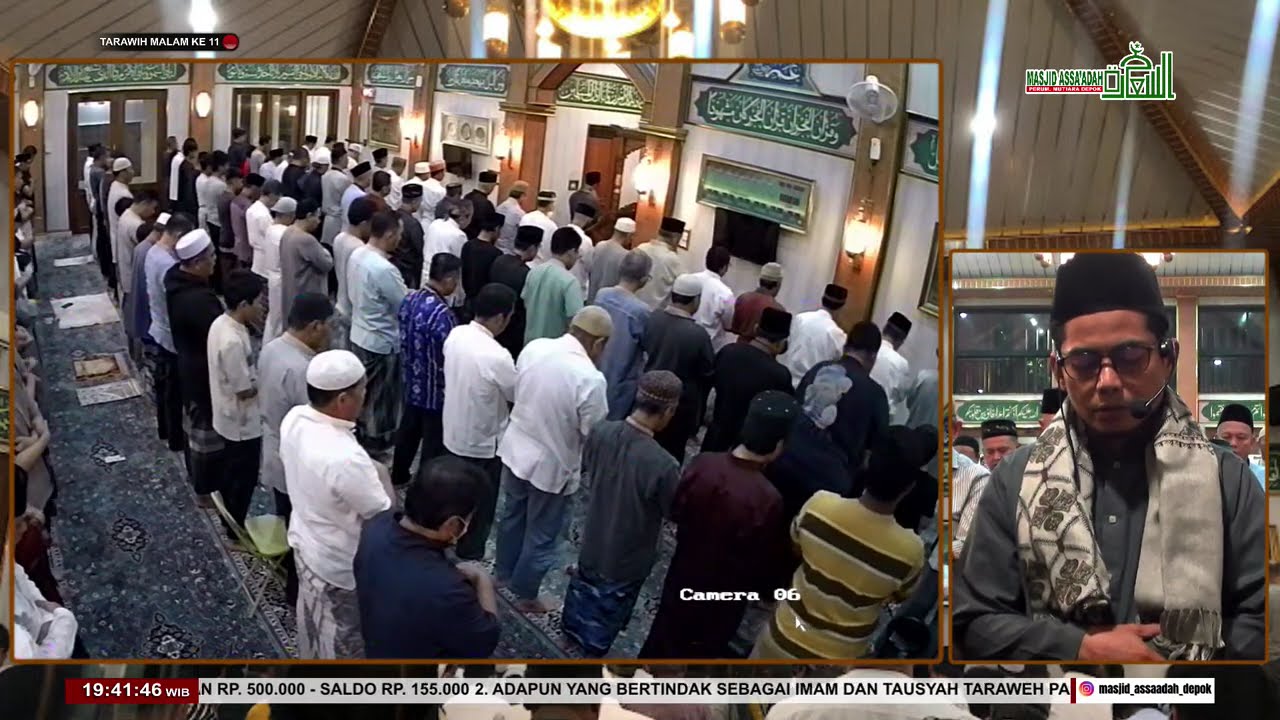🔴 (LIVE) SHOLAT TARAWIH MALAM KE 11 | DKM ASSAADAH DEPOK