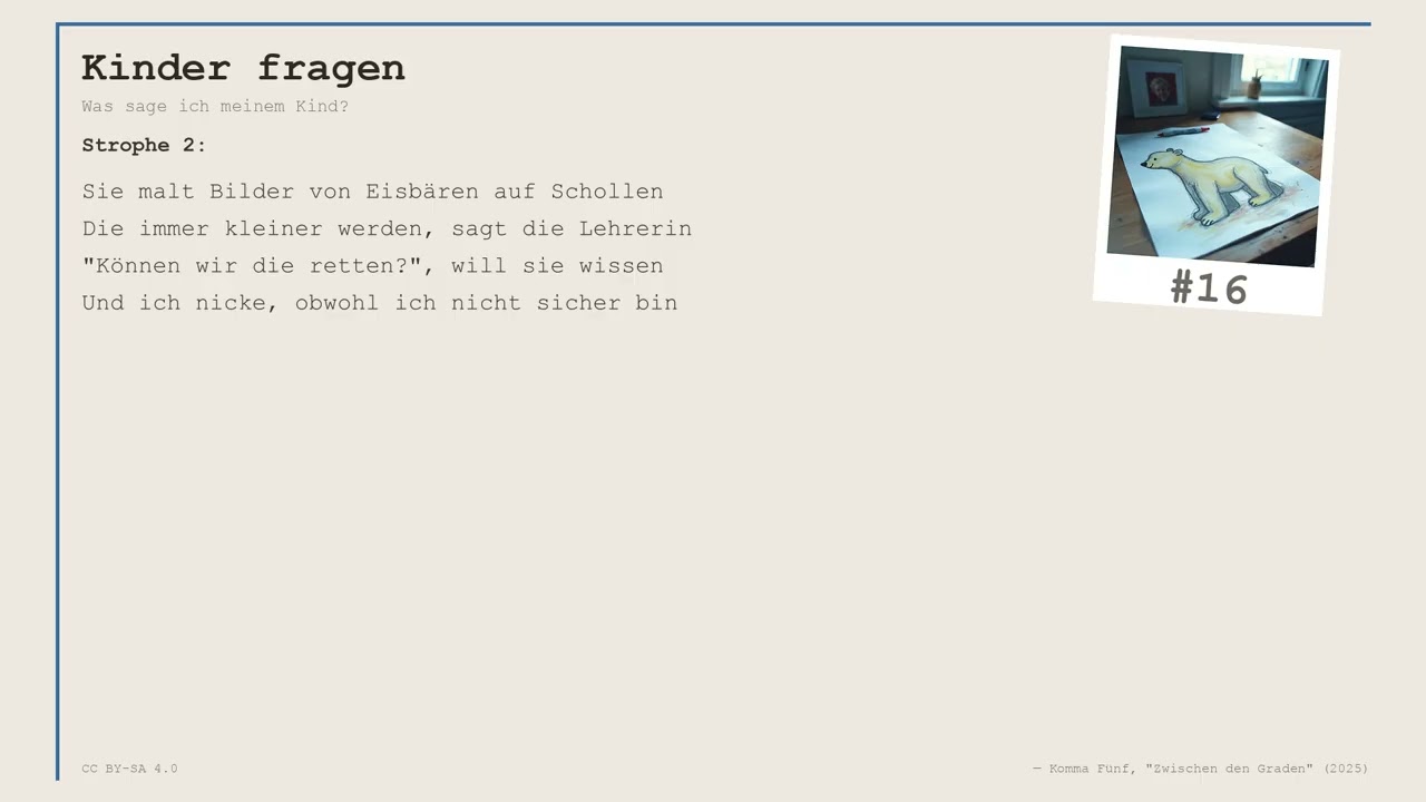 Komma Fünf — Kinder fragen (Track 16/30) | Lyric Video