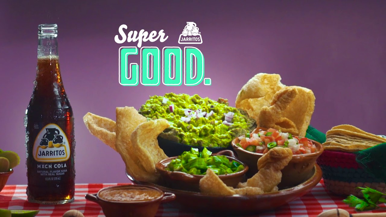 Super Good Jarritos MXCN Cola and Guacamole and Chicharrones