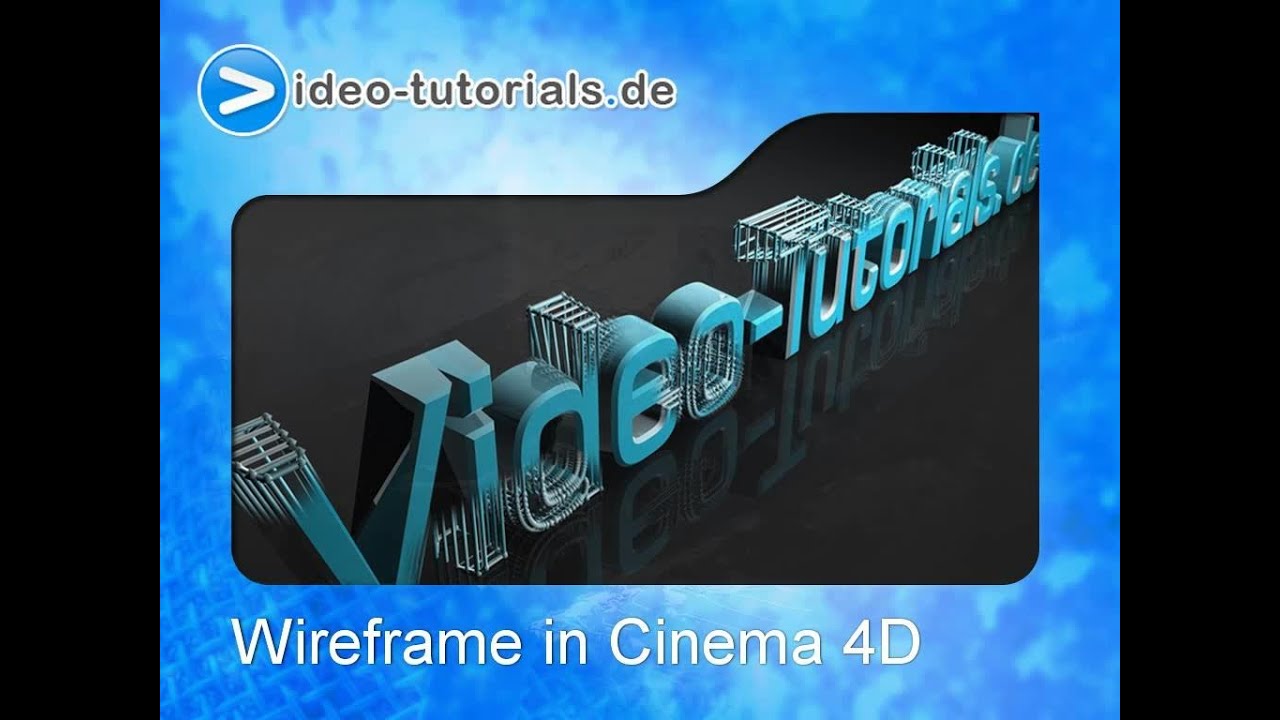 Drahtgittermodell erstellen / Wireframe in Cinema 4D