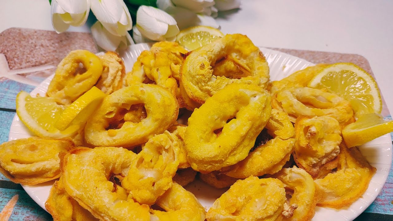 Καλαμάρια στο φούρνο σαν τηγανιτά!  Squids in the oven like pancakes!
