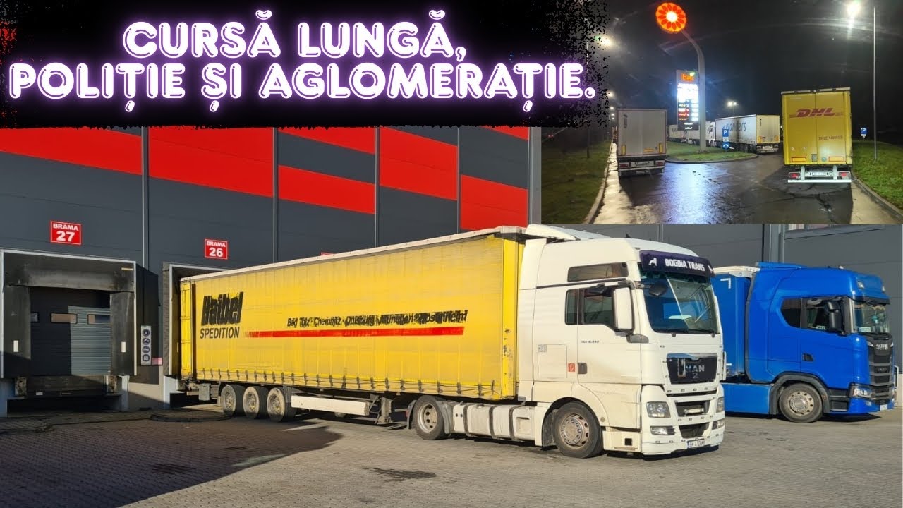 O cursă lungă cu camionul, aglomerație și controale de poliție!