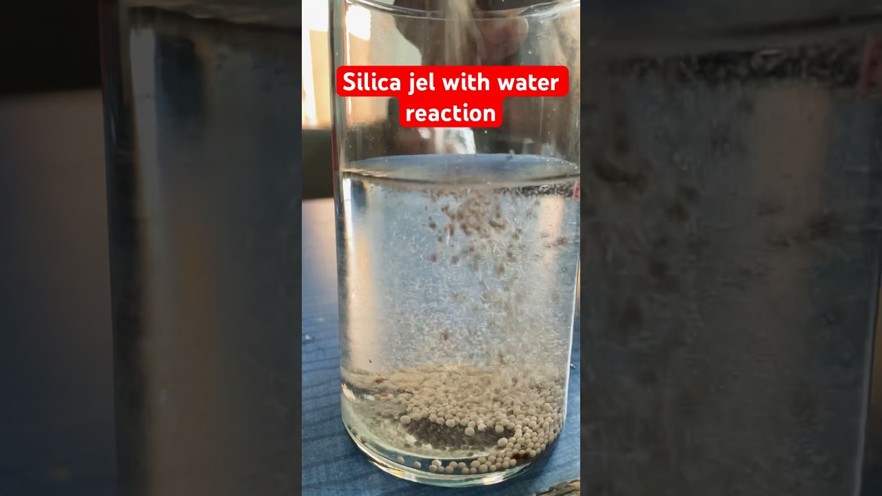 How to react Silica gel with water