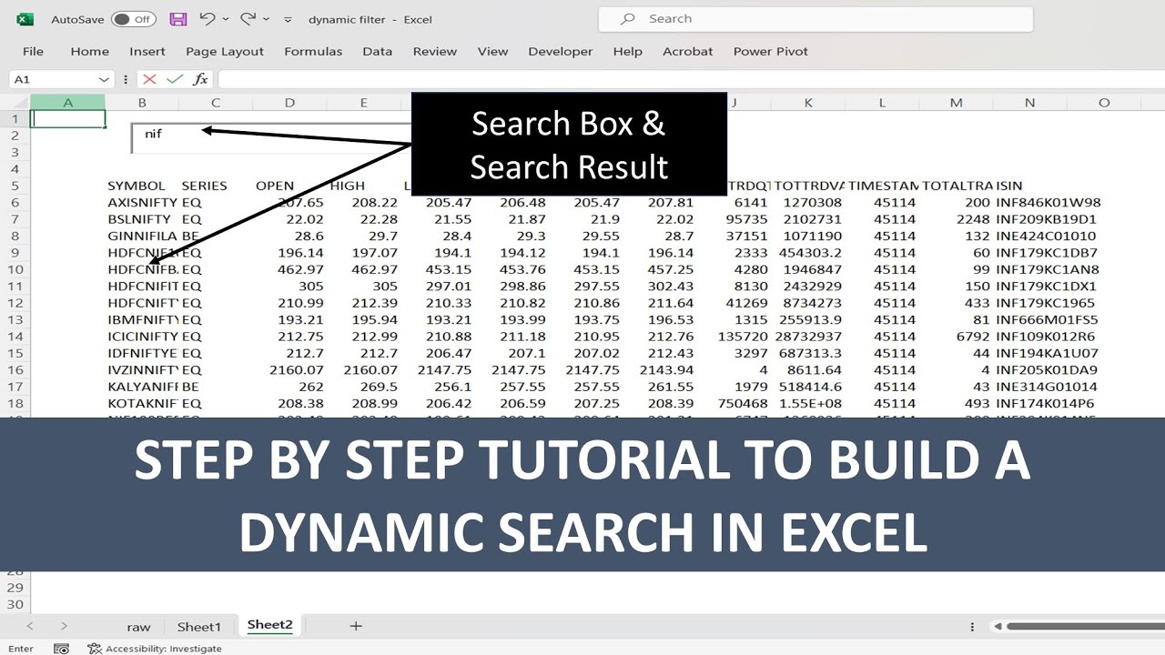 Create a Dynamic Data Filter in Excel (No VBA Needed) | TechSifu