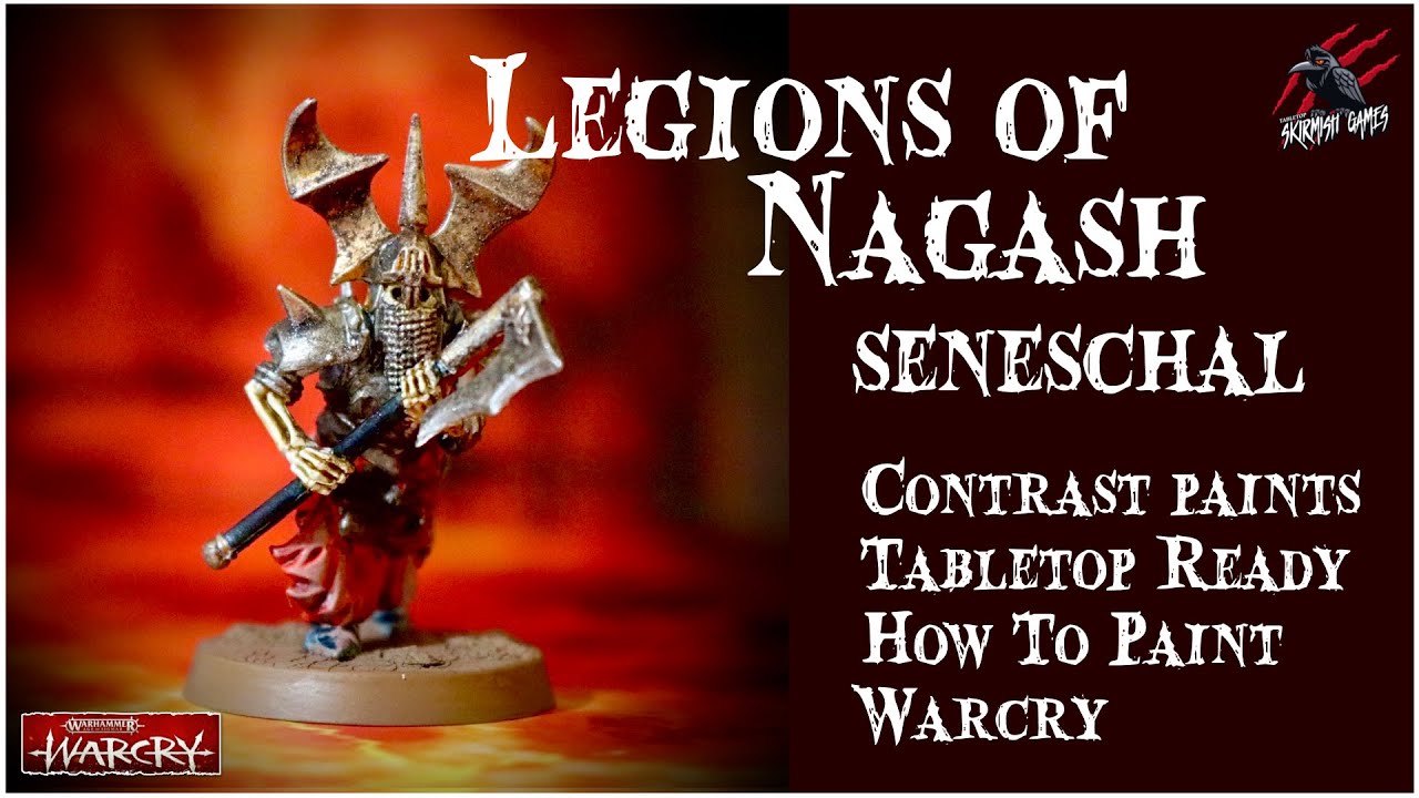 HOW TO PAINT SENESCHAL SKELETON WITH CONTRAST PAINTS - LEGIONS OF NAGASH Easy Step By Step Beginner