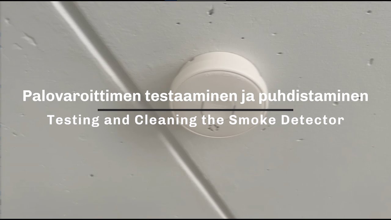 Palovaroittimen testaus ja puhdistus