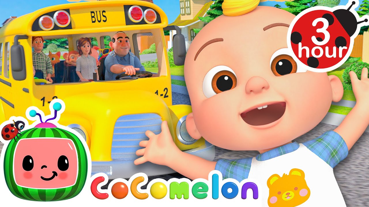 Wheels on the Bus (2025) 🚌 CoComelon Nursery Rhymes and Kids Songs | 3 HOURS | After School Club