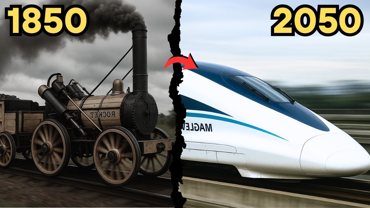 🚂 Train Evolution: Journey from Steam Power to Hyperloop by 2050!