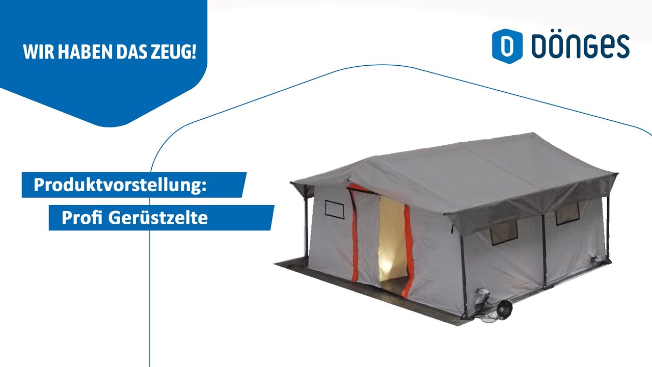 Vorgestellt: D&ouml;nges Ger&uuml;stzelt - kurze Aufbauzeit, flexibel und individuell f&uuml;r Feuerwehr und KatS