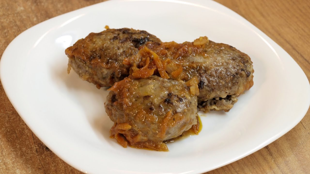 Гречаники по-украински готовим дома / Buckwheat cutlets with meat ♡ English subtitles