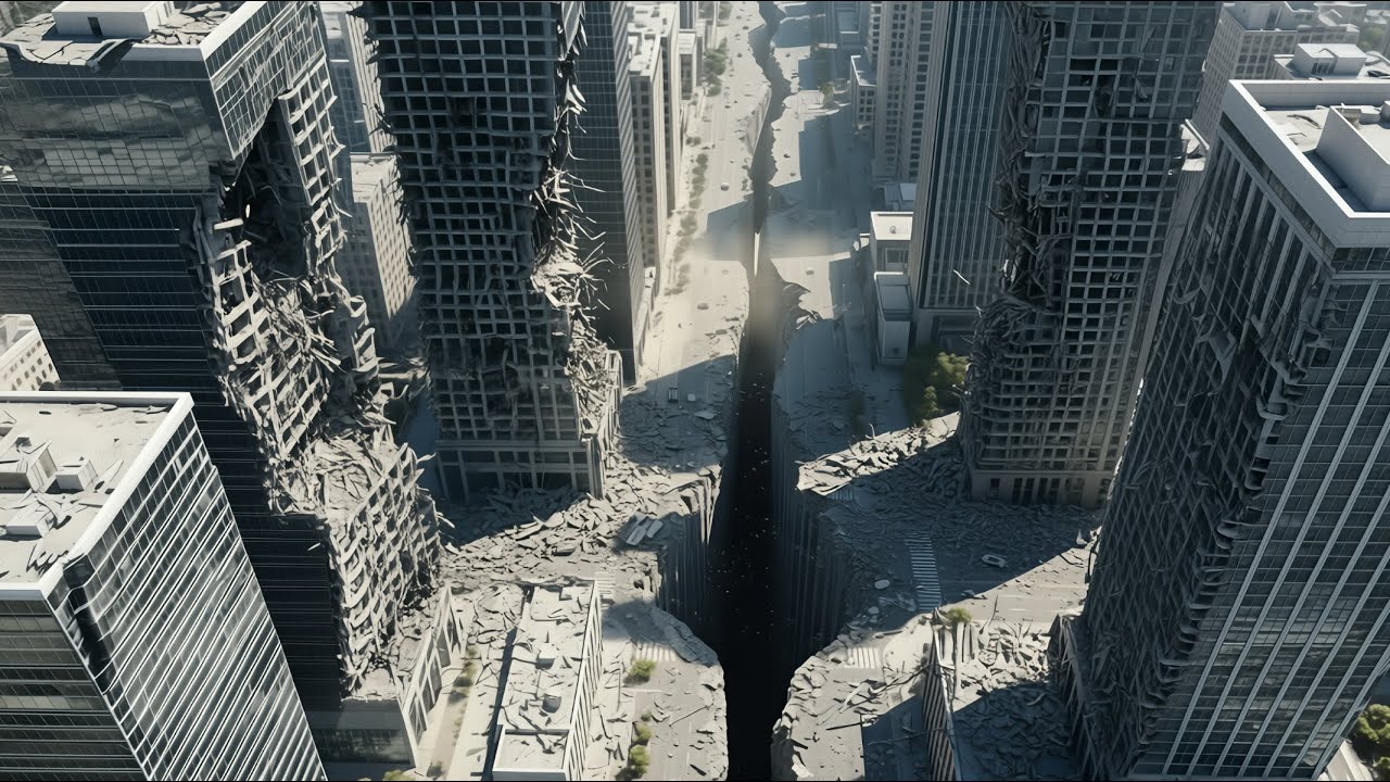 Mega Earthquake Destroys A City - Natural Disaster - AI Short Film