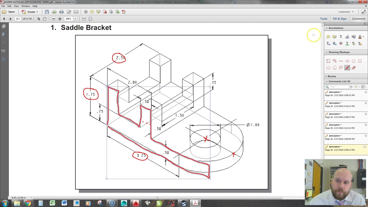 AutoCAD: Creating the Saddle Bracket