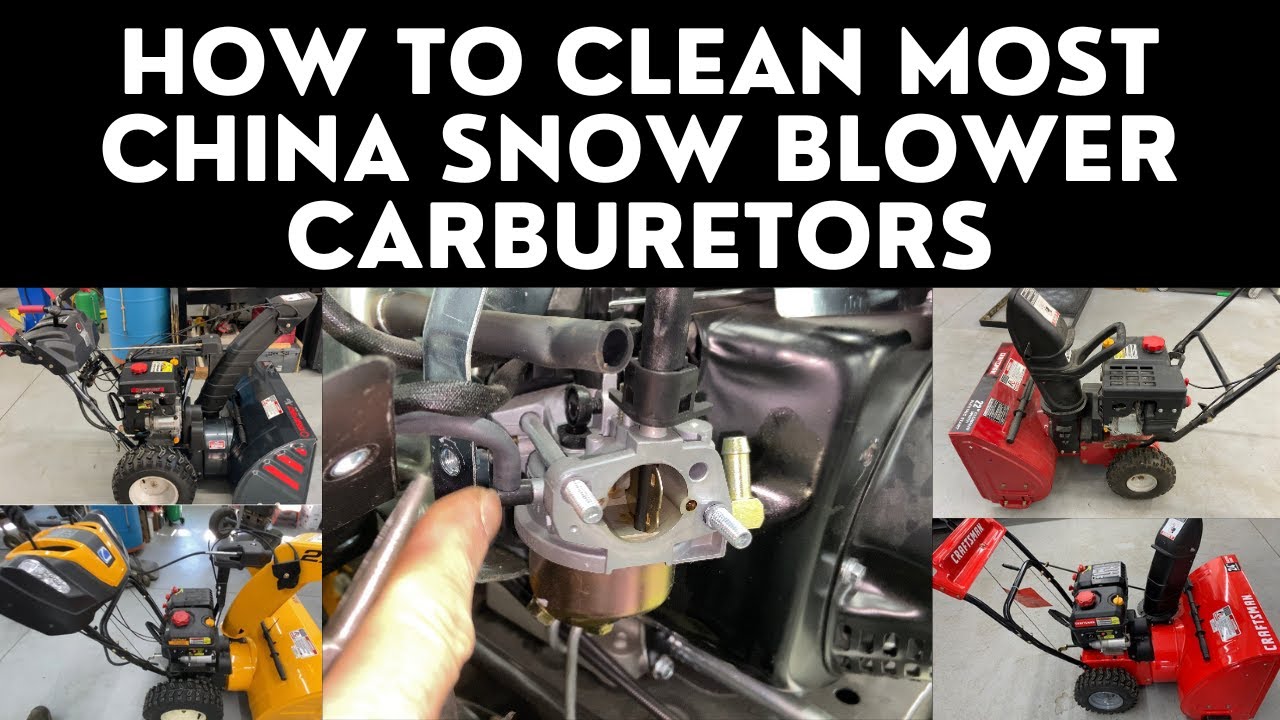 How to Clean Carburetor on a Craftsman, MTD, Stanley, Cub Cadet, Troy-Bilt Snow Blower