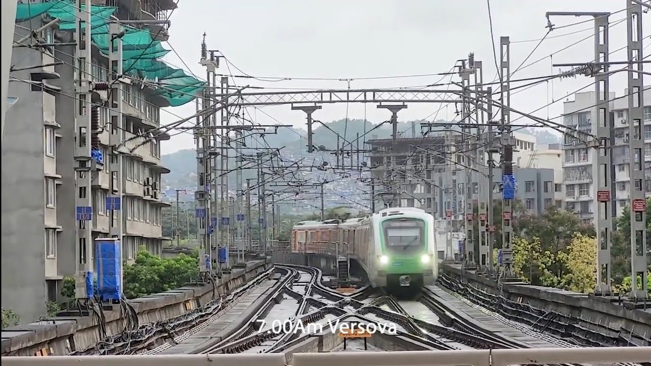 Ghatkopar to Andheri Metro - Mumbai Metro - Early morning Journey #mumbaimetro