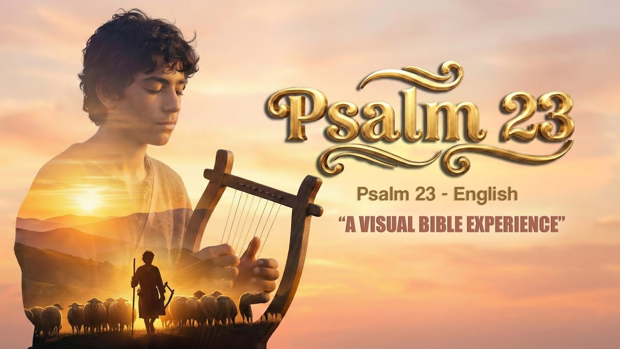 PSALM 23 English | A Visual Bible Experience | The Lord is my shepherd