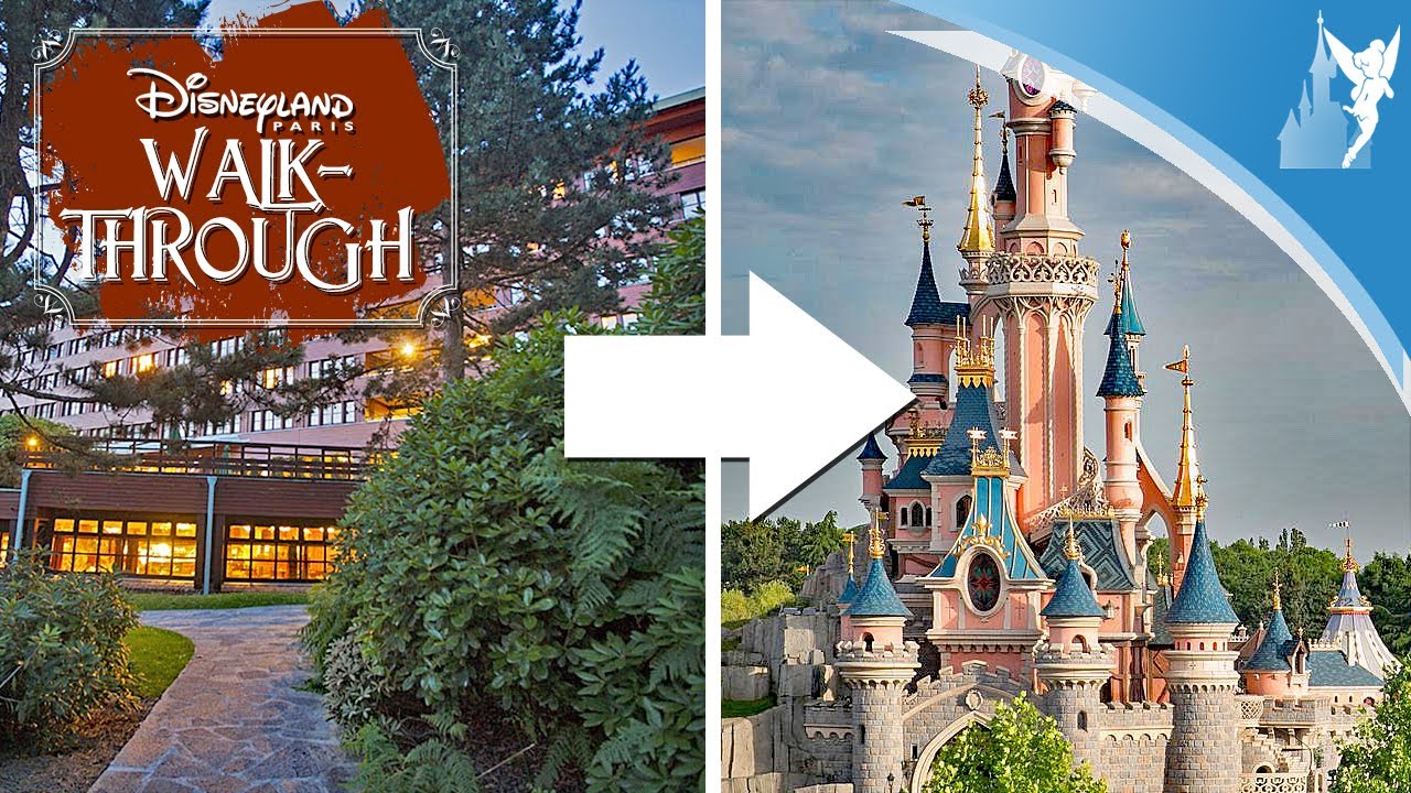 👣 Disneyland Paris Walk-Through: Sequoia Lodge to Disney Parks