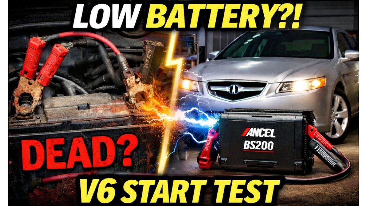 Ancel BS200 — Может ли суперконденсатор запустить неисправный Acura TL V6? (Реальный тест)