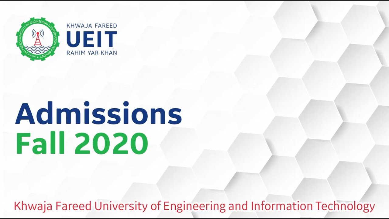 How to Apply for Admission Fall 2020, KFUEIT