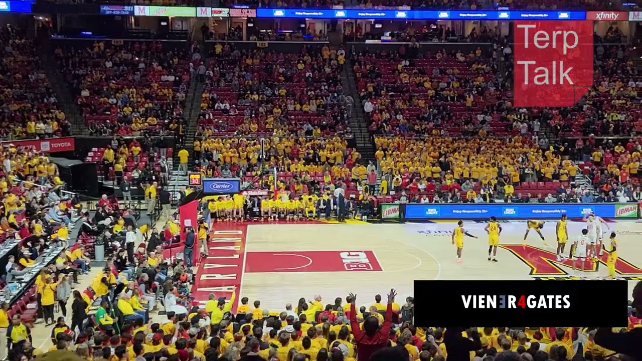 Hey Song after player intros v Illinois - Maryland Basketball