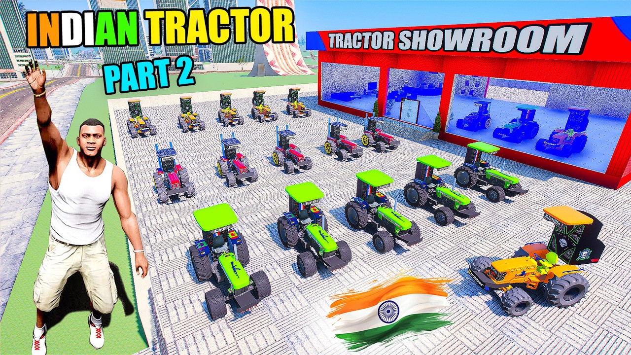 Franklin & Shinchan Open Indian TRACTOR Showroom in Indian Bike Driving 3D Part 2