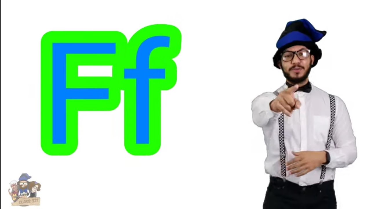 Learning the alphabet - letters F to J lesson for kids