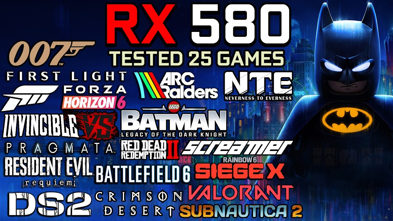 RX 580 8GB in mid 2026 : Old GPU, But Legend - Test in 25 Games