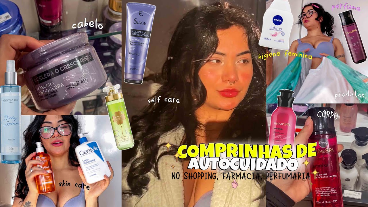VLOG COMPRINHAS DE AUTOCUIDADO NO SHOPPING & PERFUMARIA 🧖🏻‍♀️✨ oboticario, farmácia, cabelo, make+