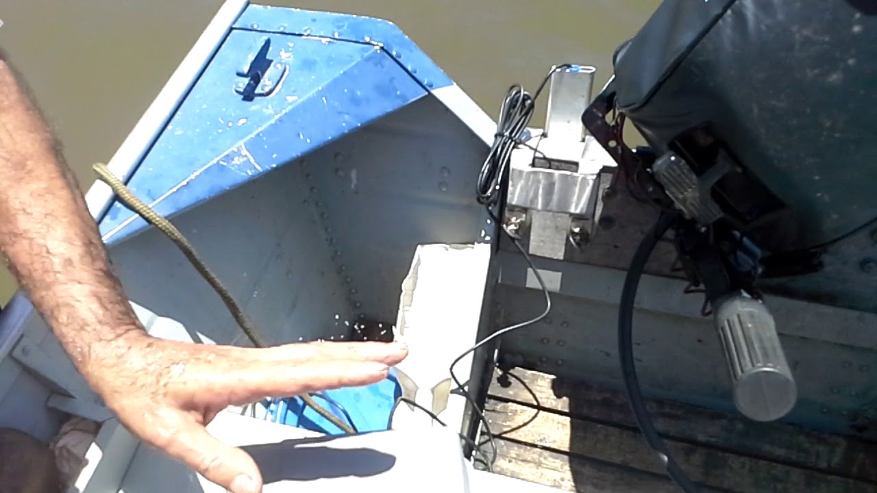 instalando sonar em barco de aluminio sem furo
