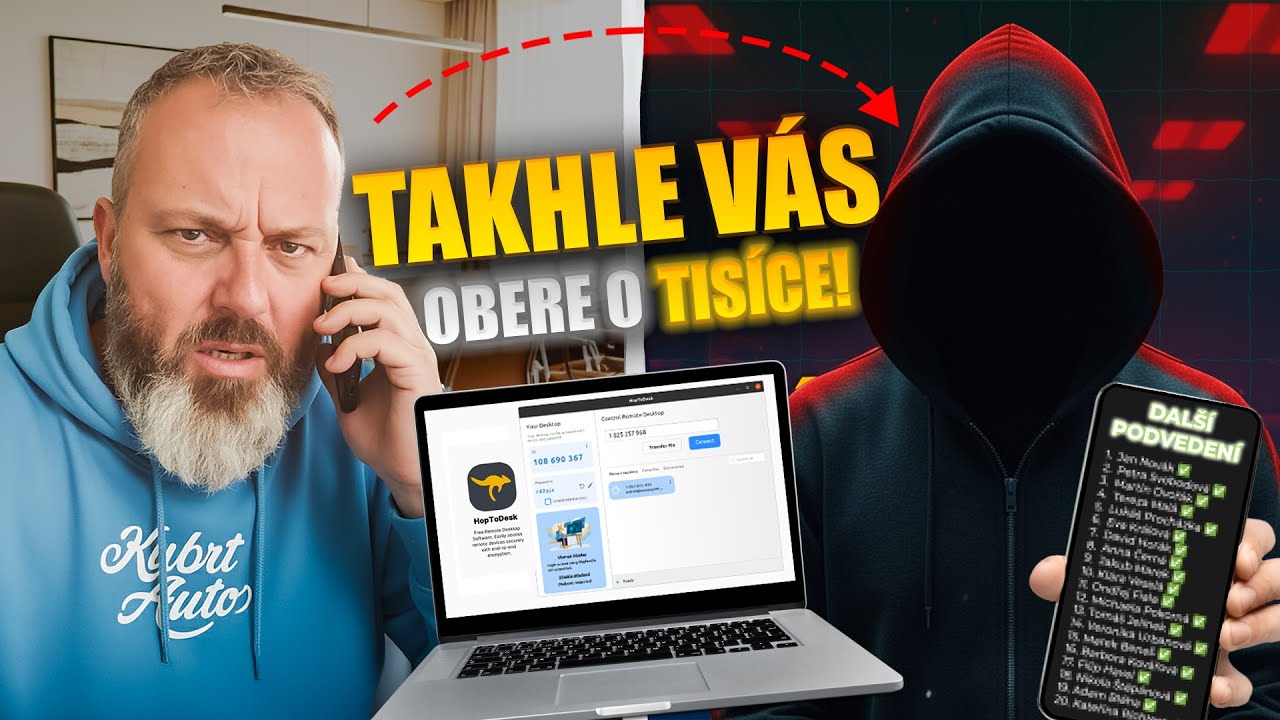 Snažil se okrást moji ženu po telefonu. Byl to Bulhar s ukrajinským přízvukem?
