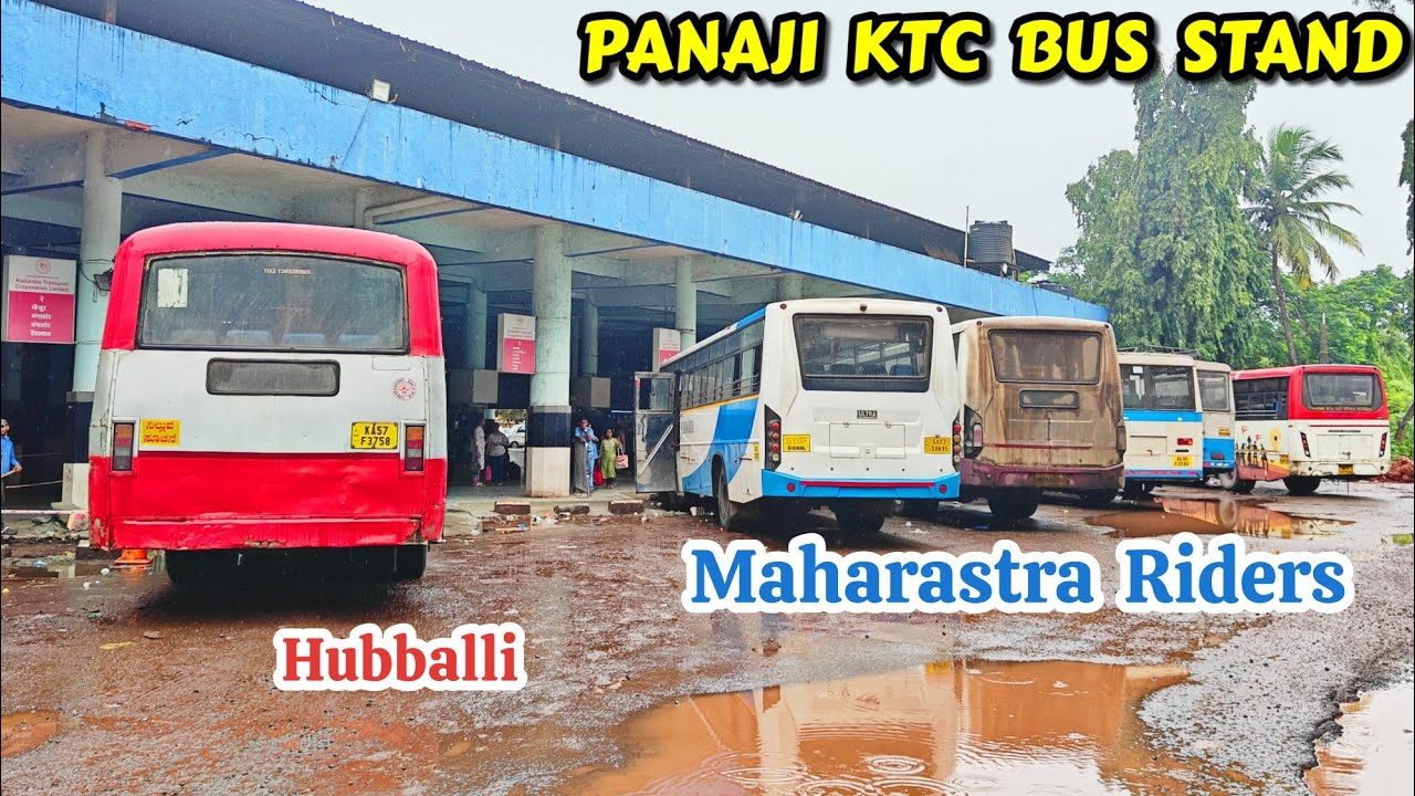 PANAJI KTC Bus Stand - KA &  MH riders #bus #goa #vlog #travel #trending #shorts #ksrtc #automobile 