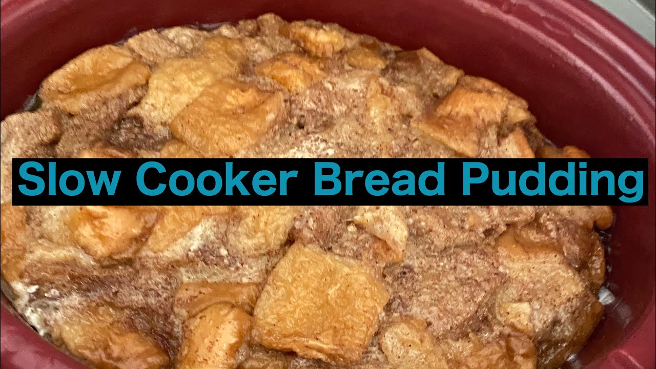 How to Make Bread Pudding In The Slow Cooker #breadpudding #slowcooker #dessert  Ep. 4