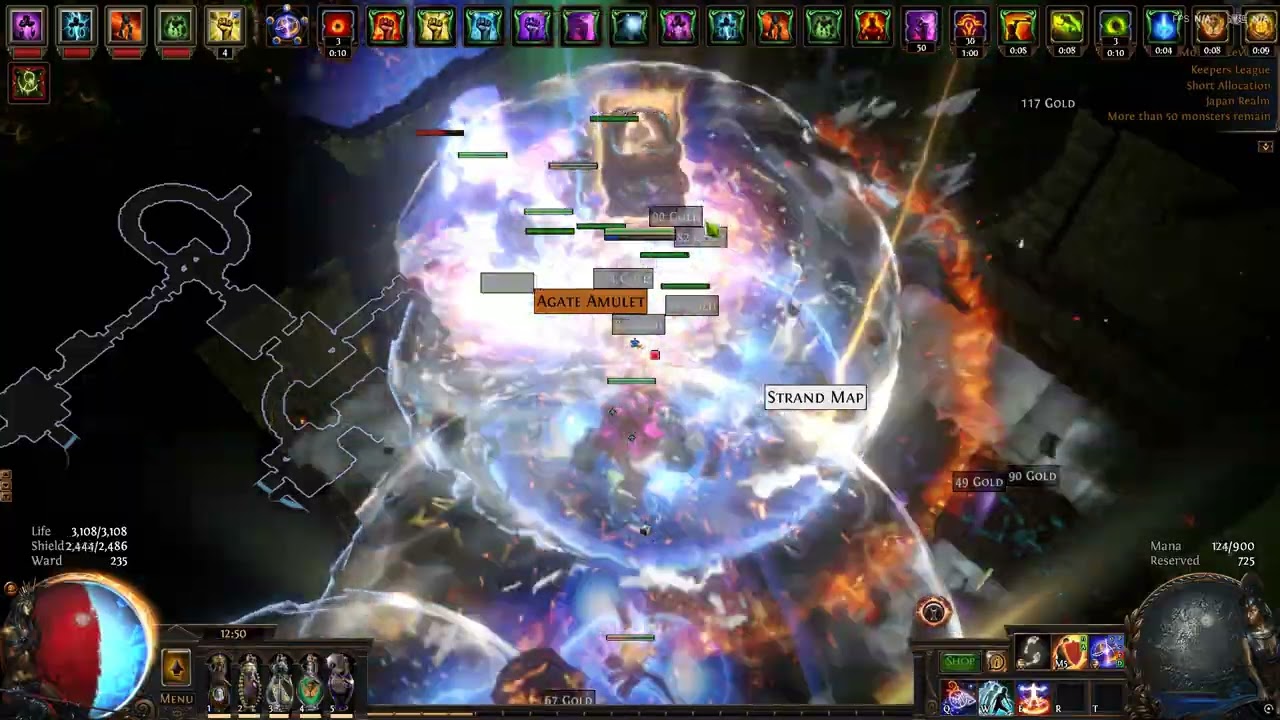 Path of Exile 3.27 gold and dust farming with pbod ele build
