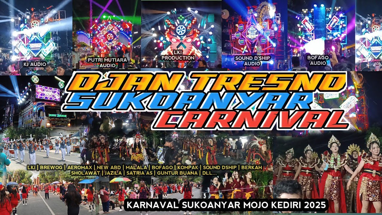 KARNAVAL SUKOANYAR MOJO KEDIRI 2025 #aeromaxproduction #brewogaudio 