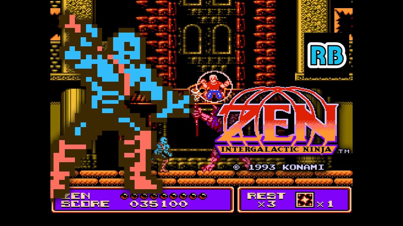 1993 [60fps] NES Zen Intergalactic Ninja ALL