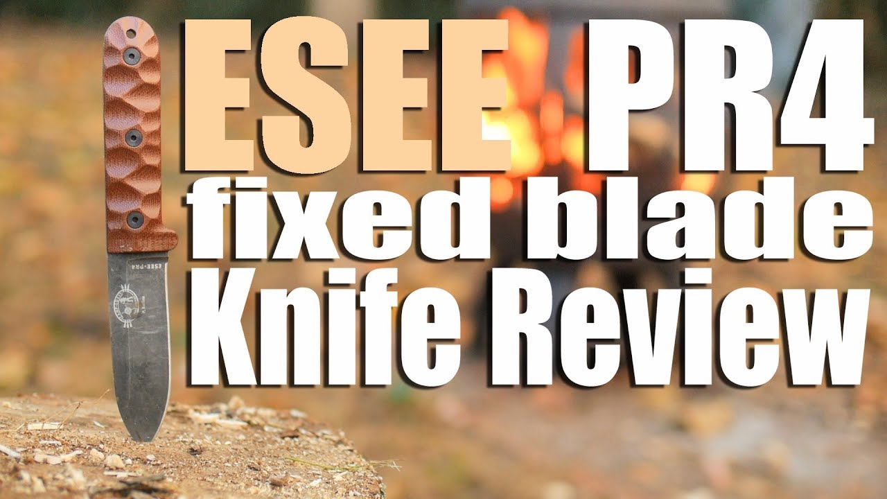 Esee PR4 Fixed Blade Knife Review.  A 4 incher design by Patrick (Not Henry) Rollins.