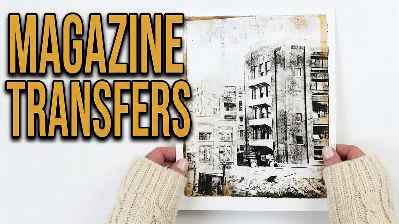 Abandoned Places - Magazine Image Transfers - Reduce Bubbles In Your Prints - Gel Plate Technique