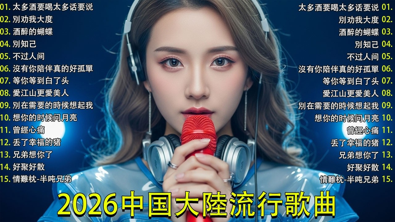 2026流行歌曲【無廣告】2026最新歌曲 2026好听的流行歌🎈🎈華語流行串燒精選抒情歌 🎈🎈Top Chinese Songs 2026.可可托海的牧羊人 , 你的万水千山,红尘情歌 .