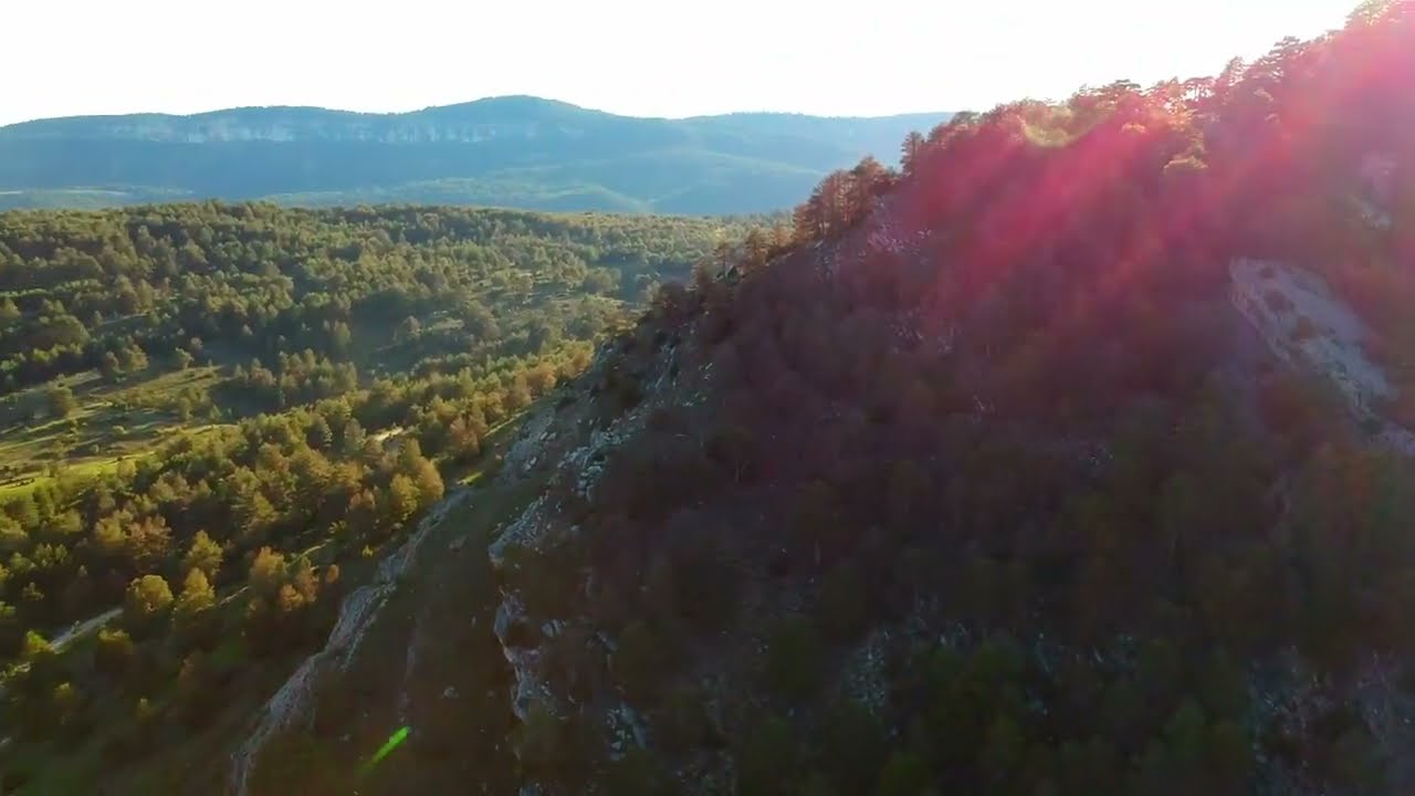 Tragacete a vista de drone