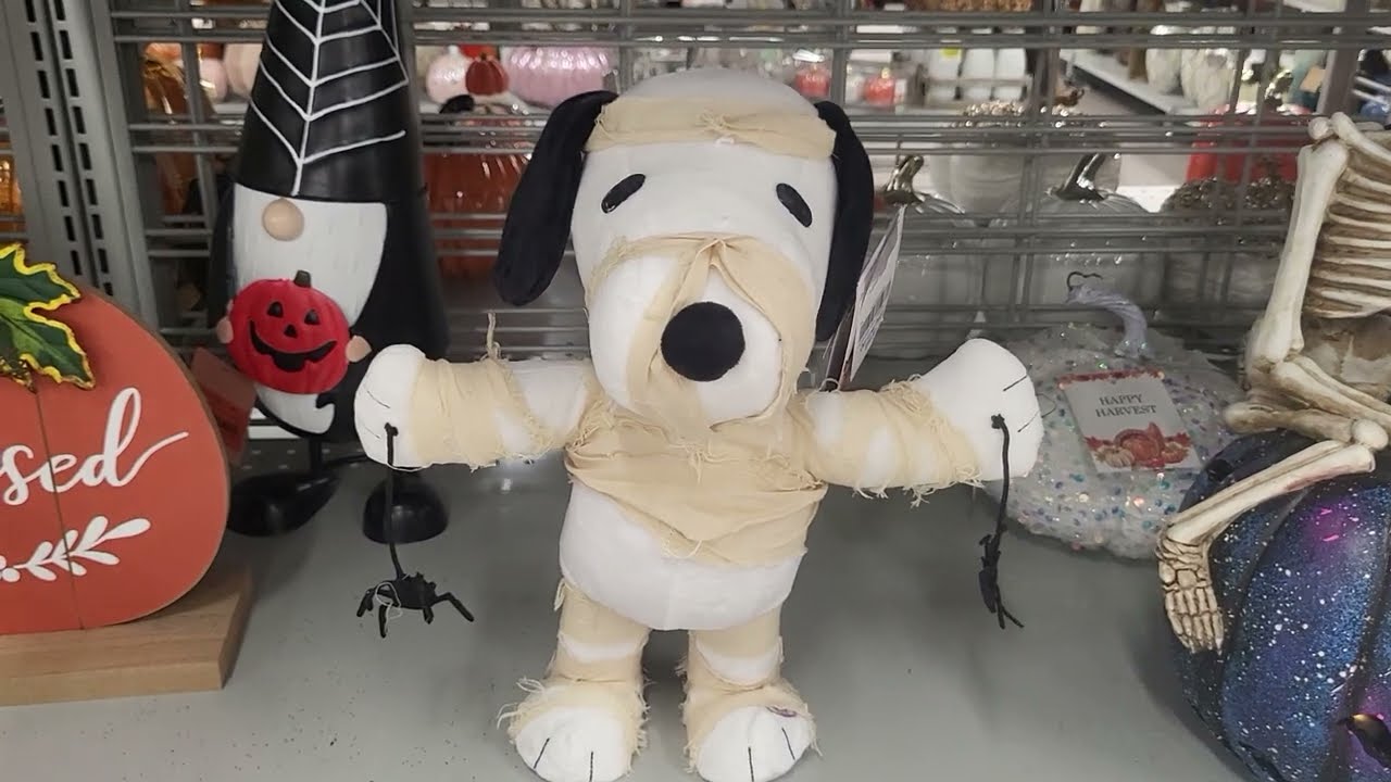 Animated Snoopy Mummy Dances to Spooky Music