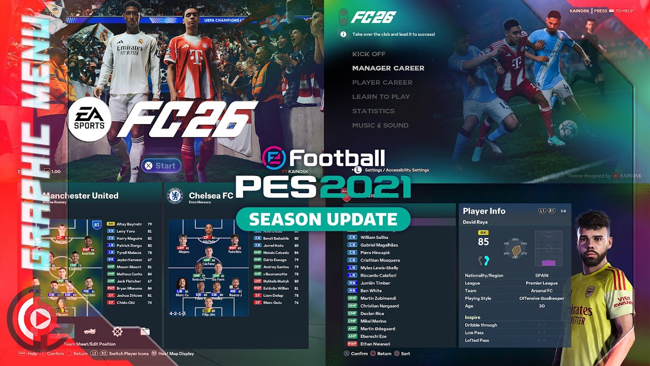 SPFootball Life | PES 2021 [PC] -  [PREMIUM] FC26 Next-Gen Menu