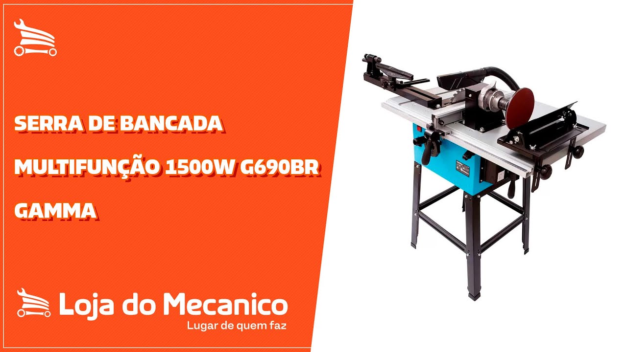 Serra de Bancada Multifunção 1500W G690BR GAMMA - Loja do Mecânico