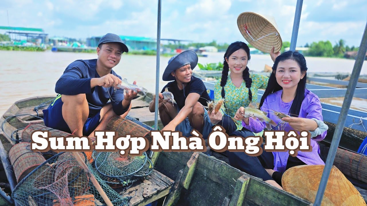 Dắt 2 Mợ Dở Lờ Cá Tôm,Chiêu Đãi Mợ 3 Sum Hợp Cùng Ông Hội |Cơm Quê Nhà 154# 