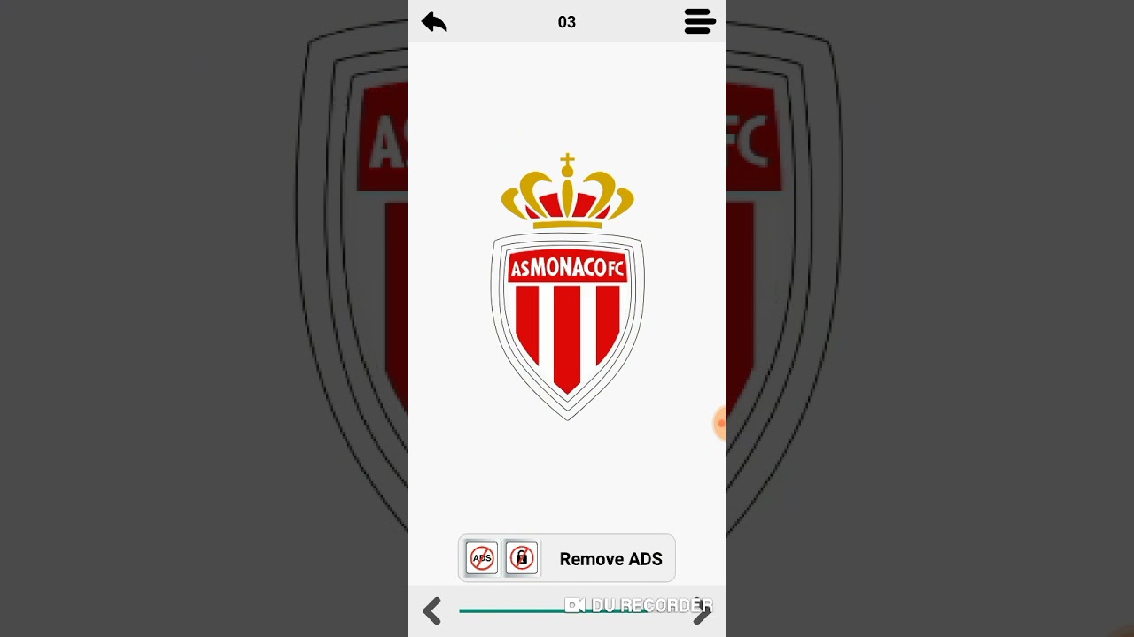 draw AS Monaco club logo