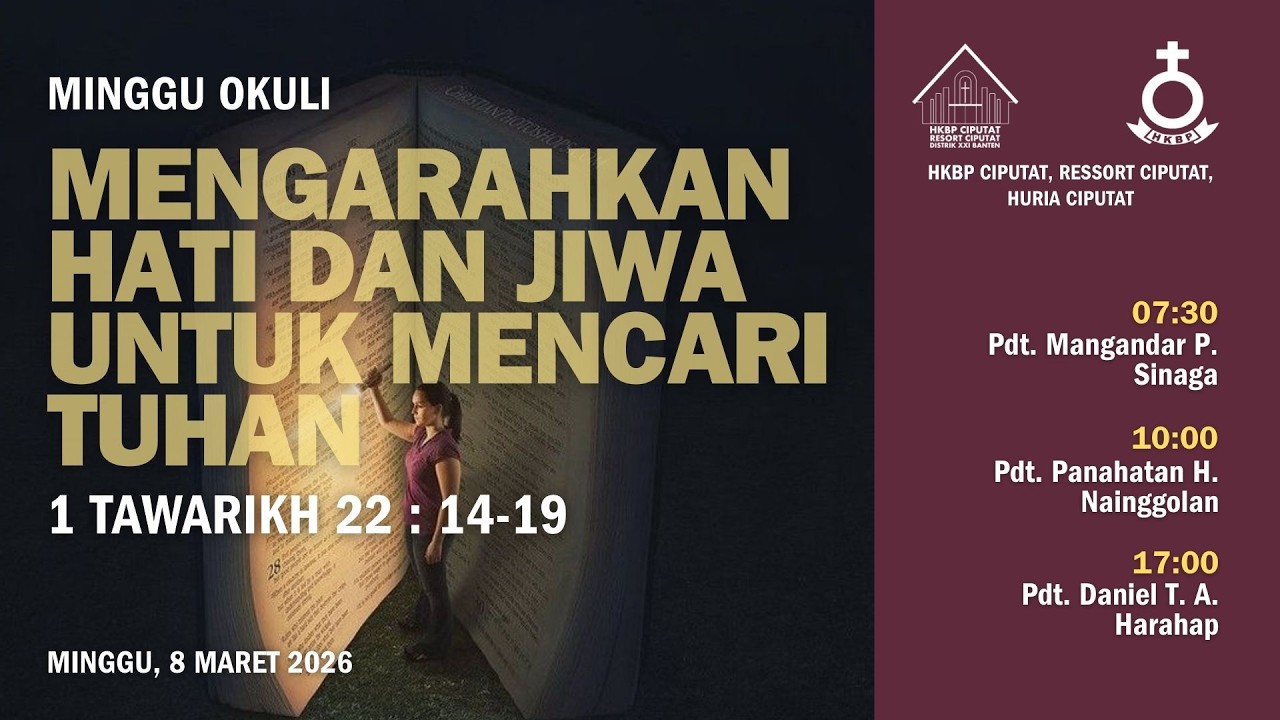 IBADAH PAGI MINGGU OKULI 8 MARET 2026