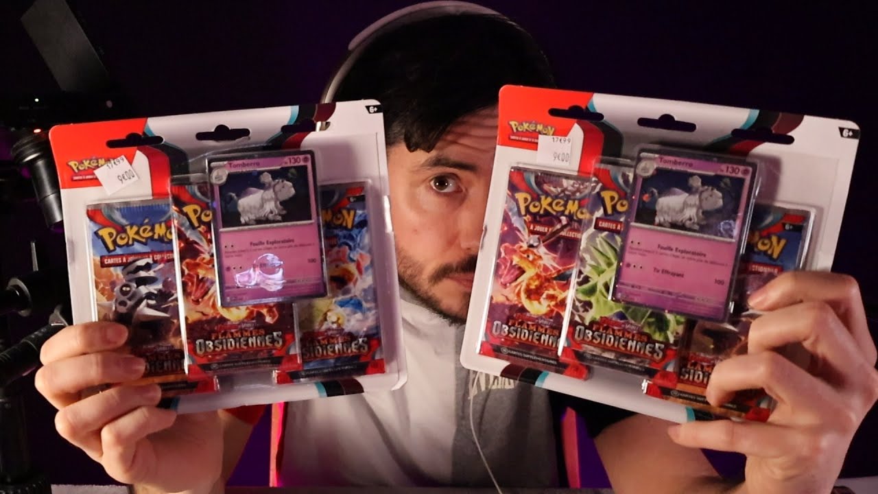 ASMR Pokemon - Tripack Flammes Obsidiennes à -50%