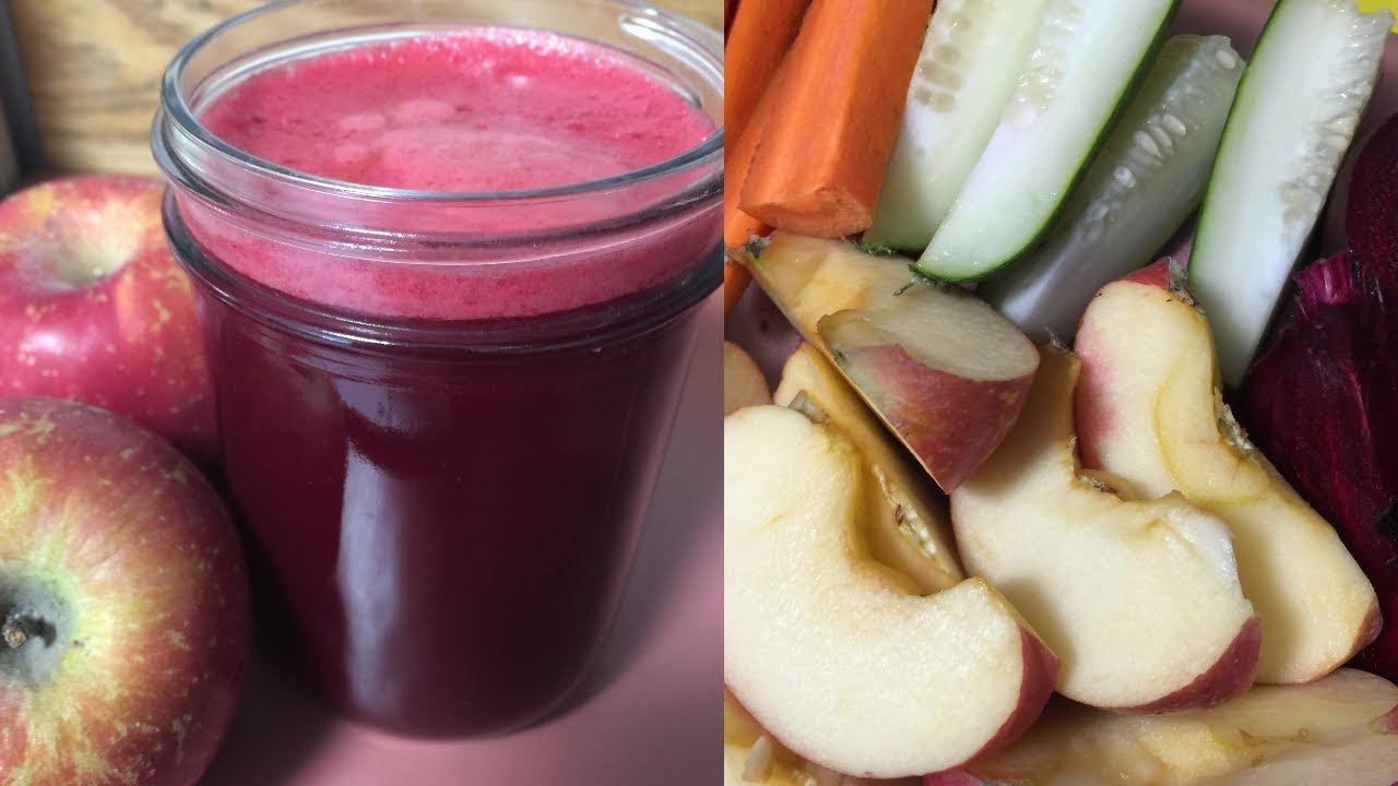 MAKE IT RAW:  beet/apple/carrot/cucumber juice