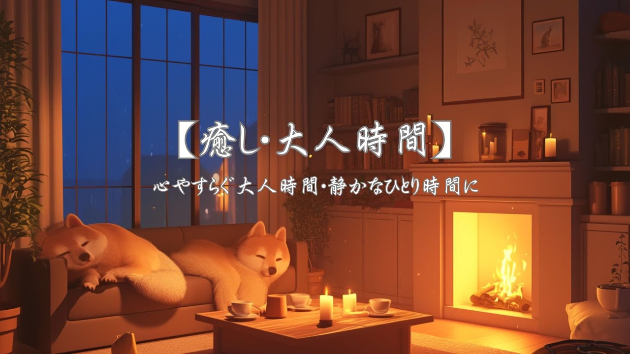 【癒し・大人時間】心やすらぐ大人時間・静かなひとり時間にやさしい音色をどうぞお聴きください。リッラックス・読書・勉強と様々なシーンでお聴きください。