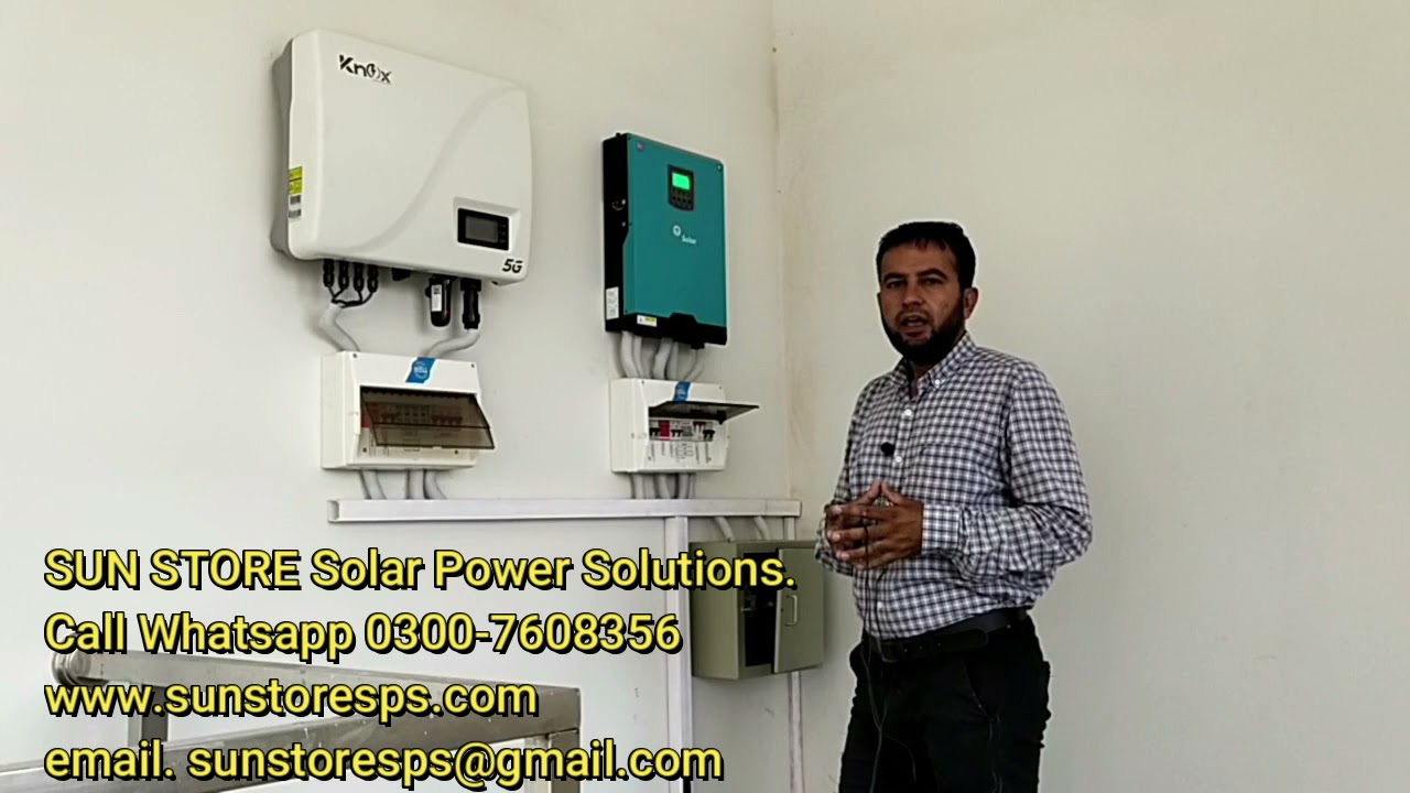 7.2 kw ON Grid and Hybrid Solar System Installation with auto change over.